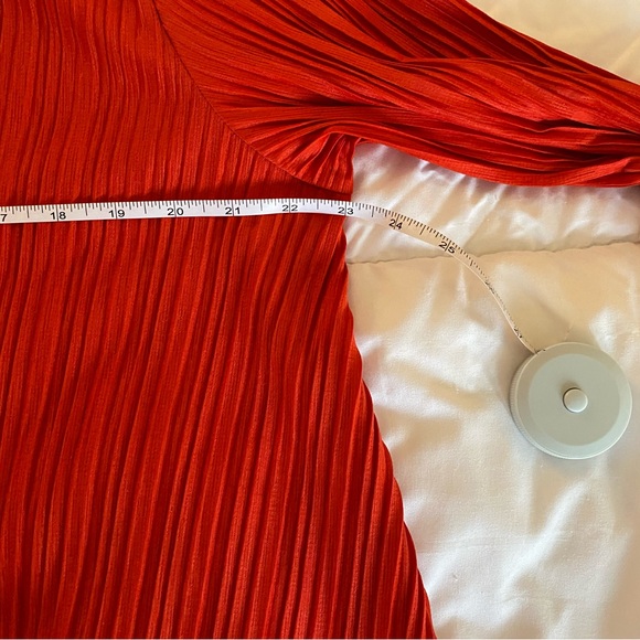 Free People Vibrant Red Long Sleeve Dress - Picture 7 of 10